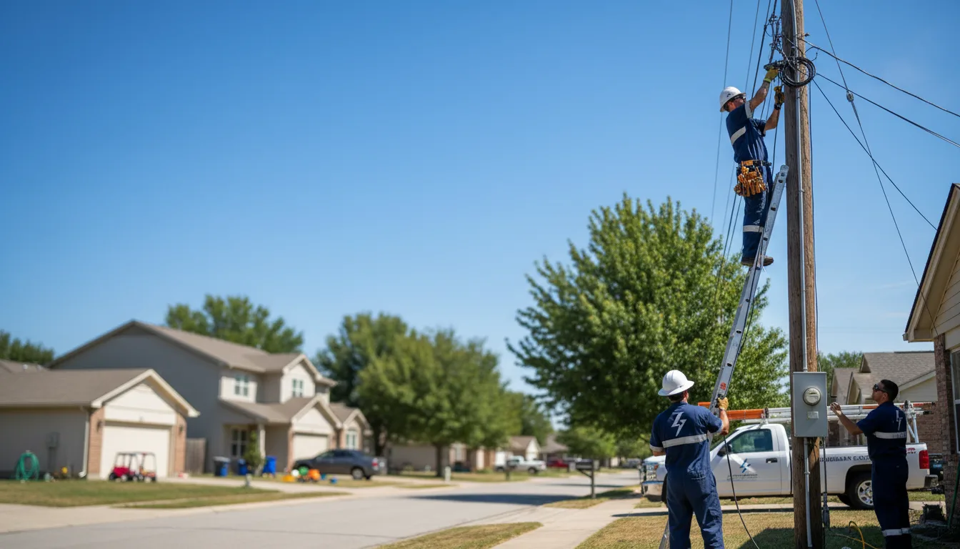 Residential electrician providing installation services in Livermore, ME